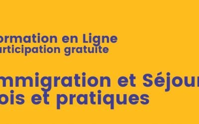 Formation en ligne: “Immigration et Séjour : Lois et pratiques”