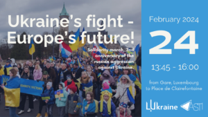 Marche pour l'Ukraine - Le future de l'Europe! @ Luxembourg Gare centrale - Place de la Clairefontaine